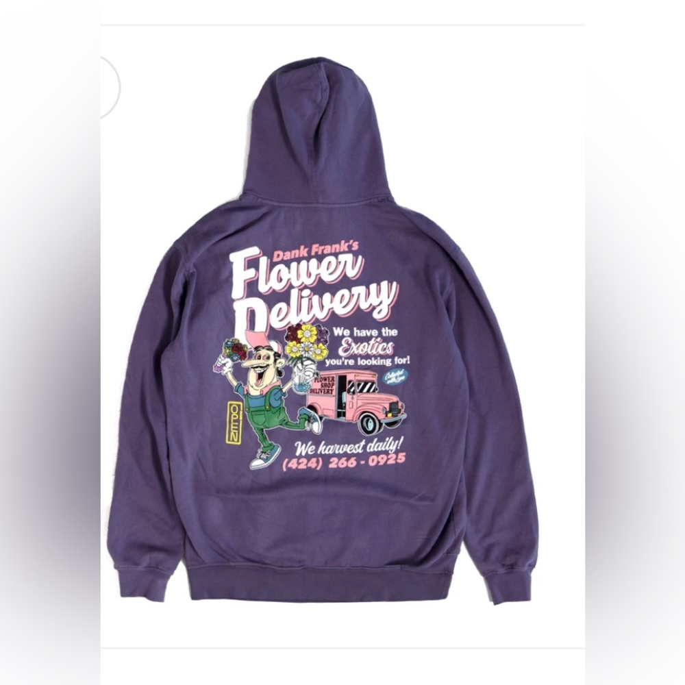 Open 925 Men's Hoodie Dank Frank's Hoodie Purple Unisex New size Large